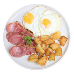 Bacon, Egg and Fried Potatoes