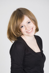 Obraz premium portrait of a beautiful smiling teen girl