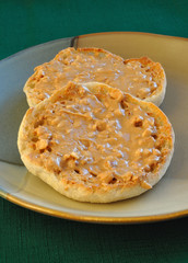 English Muffin with Peanut Butter