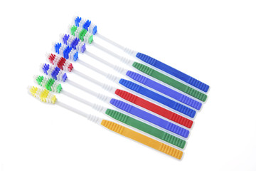 Row of Toothbrushes