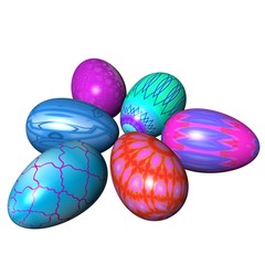 easter eggs composition