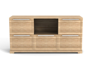 Locker on a white background. Isolated 3D image