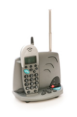 Office phone isolated on the white background