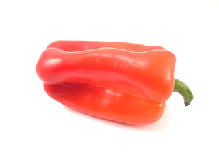 Redpepper on white.