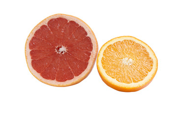 Grapefruit and orange.