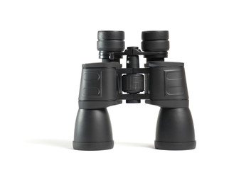 binoculars on white background