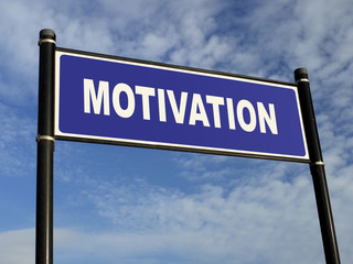 Obraz premium Motivation signpost