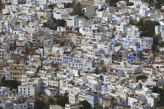 Blick auf die Altstadt von Chefchaouen - Marokko