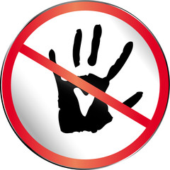 Stop sign. Concept: forbidden love