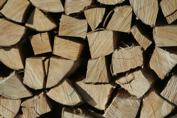 catasta di legna per il camino
