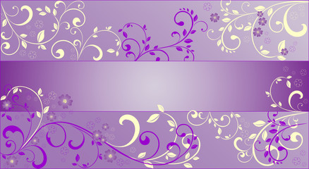 Floral lilac background