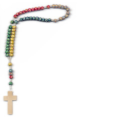 Naklejka premium ROSARIO DI PERLINE COLORATE