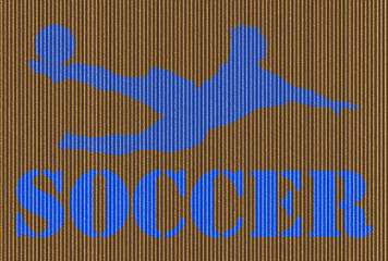 Cardboard Soccer Background
