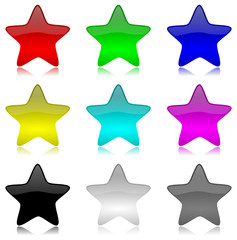 Stelle Vettoriali Colorate