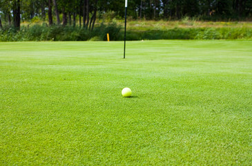 Obraz premium golf ball hole