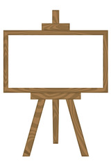 White board with easel