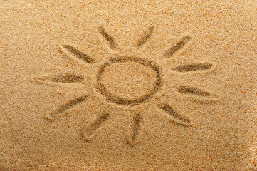 Sun on sand