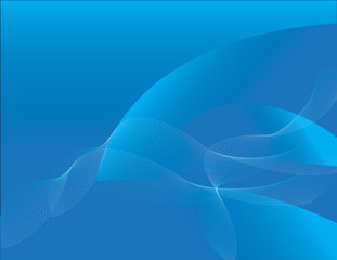Abstract blue background with stripes & lighting