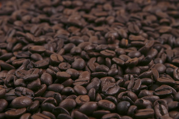black coffee grains