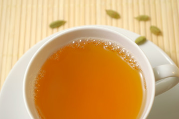 Teetasse, Aromagewürz Kardamom