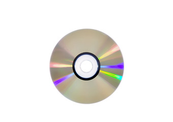 Single DVD(CD) disc. Isolated.