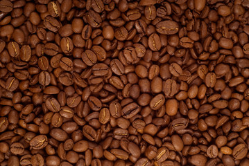 Naklejka premium Coffee beans background