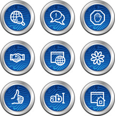 Internet communication web icons, electronics buttons series
