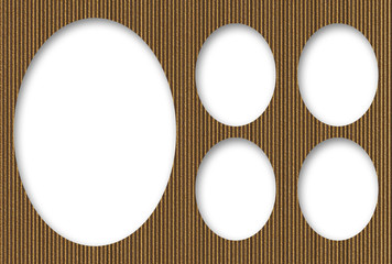 Cardboard Oval Photo Album