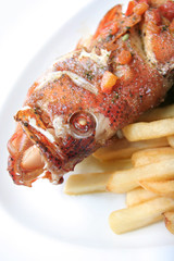 fried grouper fish