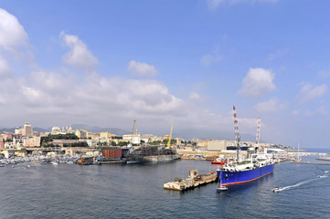 Fototapeta premium Italien, Genua, Hafen