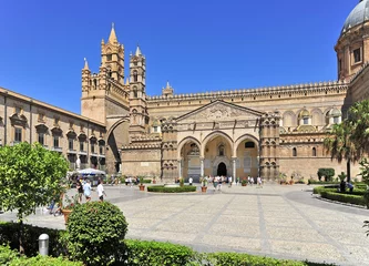 Fotobehang Italië, Sicilië, Palermo, Kathedraal © R.-Andreas Klein
