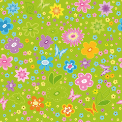 Seamless floral background