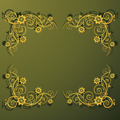 Floral plaque