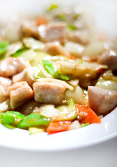 Chicken meat  with vegetables
