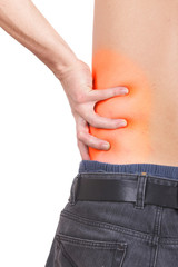 Fototapeta premium Burning red pain
