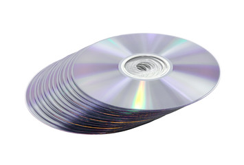 Pile of DVD(CD) disc.