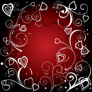 red valentine's background