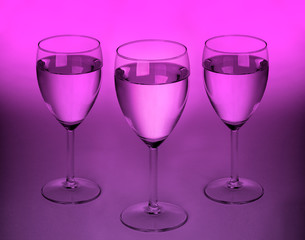 Three modern glasses
