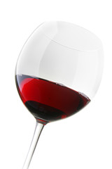 Glass of red wine