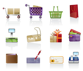 Shop icon set