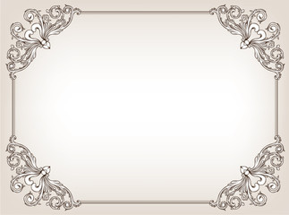 vintage floral frame