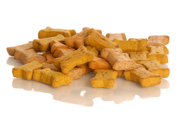 pile of dog bones or biscuits