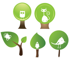 abstract floral elements