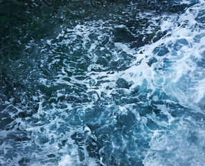 Ocean at storm. Water texture