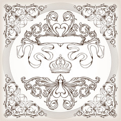 vintage floral frame