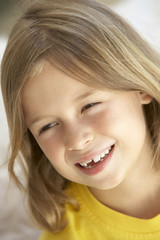 Naklejka premium Portrait Of Girl Smiling