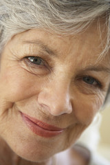 Portrait Of Senior Woman Smiling At The Camera