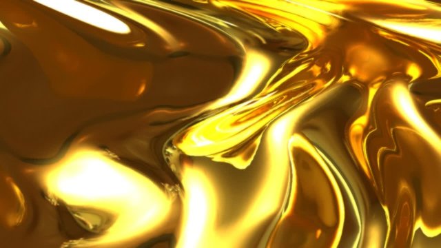 background with the waves of liquid gold