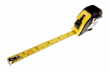 Tape measure isolated on white background