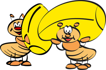 ants cartoon illustration